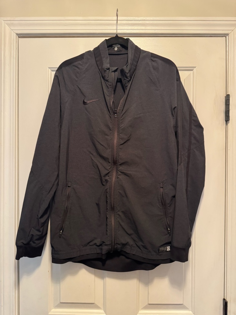Nike Soccer Men's Black Full-Zip Lightweight Jacket